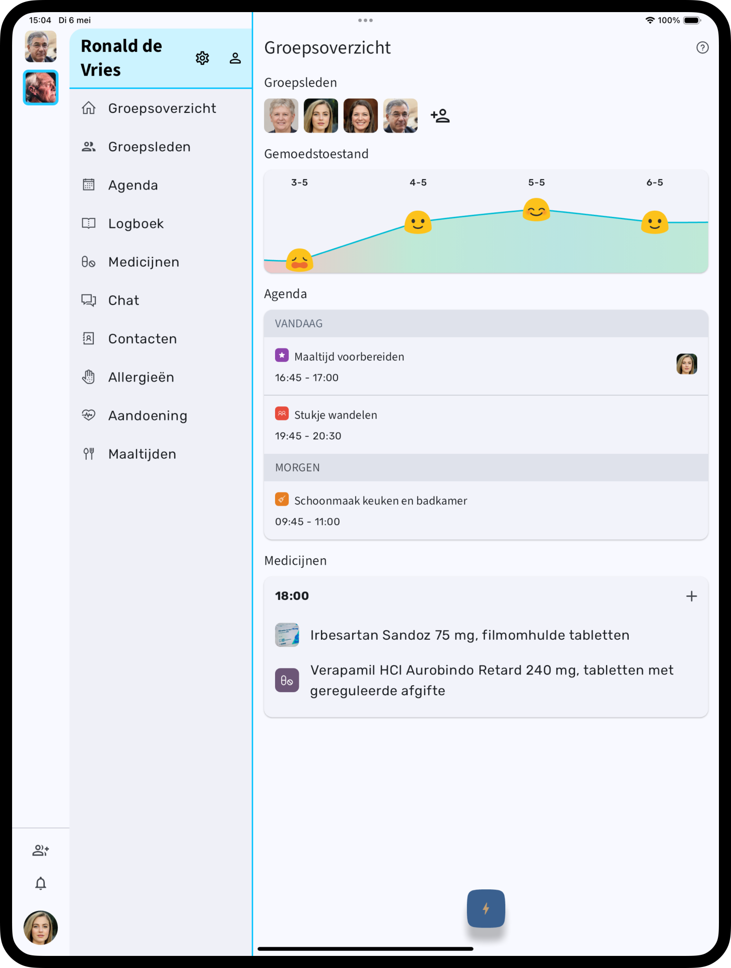 Mantelzorger-app-iPad
